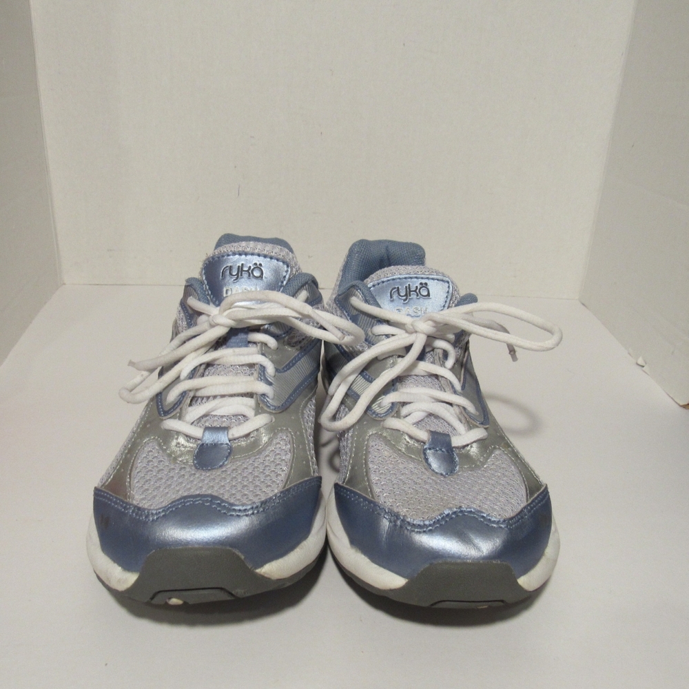 RYKA DASH Womens Sneaker Blue-White Mesh Ortholite Comfort Shoes, Size 7